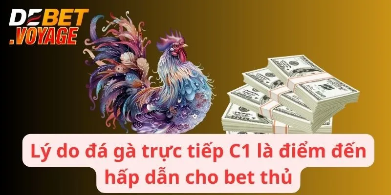 Đá Gà Trực Tiếp C1 - Trải Nghiệm Hồi Hộp Kịch Tính Tại DEBET 1 Lý do đá gà trực tiếp C1 là điểm đến hấp dẫn cho bet thủ