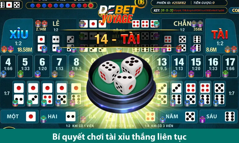 Bí kíp chơi tài xỉu sảnh rồng ăn tiền cực đã trên Debet